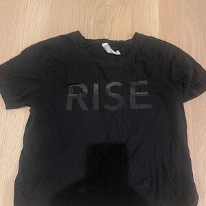Athleta Black 'RISE' Graphic Tee